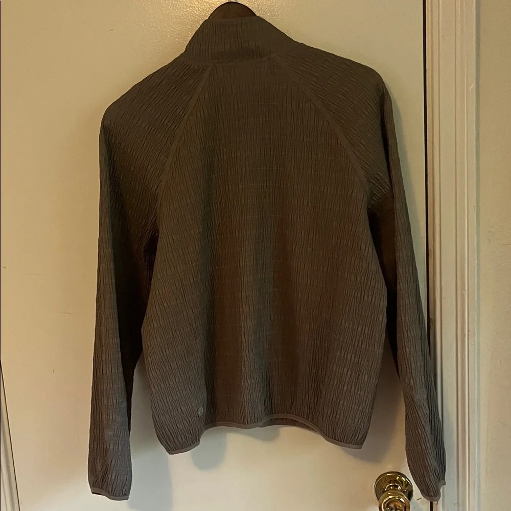 Lululemon Adapted State Textured Jacket Reflective Grid Warm Ash Grey - Picture 5 of 6